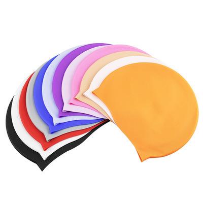 China Factory wholesale custom waterproof silicone swimming cap silicone swim cap eco-friendly durable waterproof long for women for sale