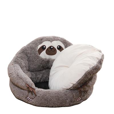 China Hot Selling Fluffy Cooling Sloth Pet Beds Mat Accessories Thickened Closed Series Sloth Cushion Pet Beds for sale