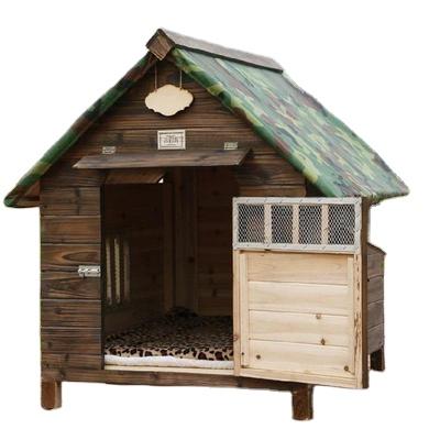 China Wholesale Luxury Outdoor Bamboo Wooden Adjustable Small Dog House Stored Outdoor Dog House for sale