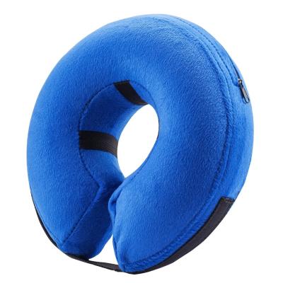 China Soft Stocked OEM Protective Cone PVC Recovery Anti-lick Inflatable Anti-bite Cat E-Collar Elizabethan Dog Collars for Dogs and Cats Pet for sale