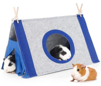 China Viable Amazon Success Pet Teepee Tent House for Guinea Pigs Ferrets Mice Rabbits Totoro Hamster Hideout for sale