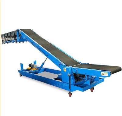 China 50-100kg fire resistant bags truck conveyor loader, small belt conveyor, PVC belt conveyor machine for sale