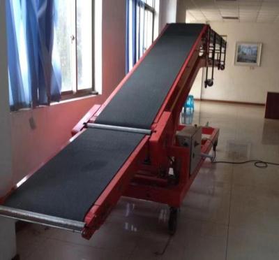 China Fire Resistant Telescopic Loading Conveyor With Inclined Belt Conveyor for sale