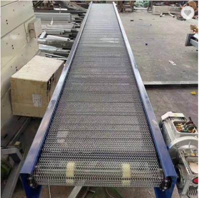 China Heat Resistant Stainless Steel Food Fruit Vegetable Wire Mesh Belt Conveyor for sale