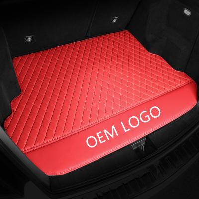 China Wholesale High Quality Anti-skid Customized Waterproof Non-slip Luxury Leather All Round Car Trunk Rear Mat for sale