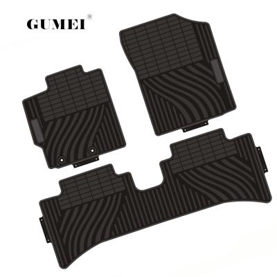 China Factory Customized Waterproof Car PVC Car Foot Mats Anti-Slip Heavy Duty Floor Mats For TOYOTA New Style Stripe Styling Car Mats for sale