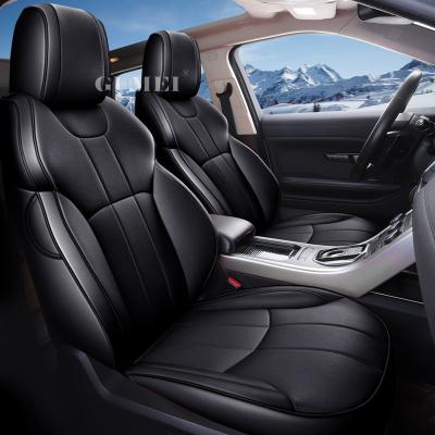 China Original Custom Black High End Breathable Car Seat Cover Leather Cushion For All Models Breathable Luxury Car Seat Covers for sale