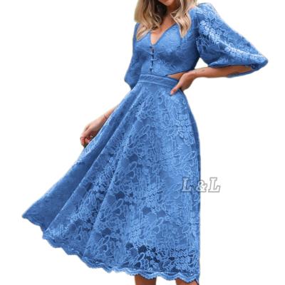 China Wholesale Anti-wrinkle Guangzhou factory summer fashion casual dress women for sale