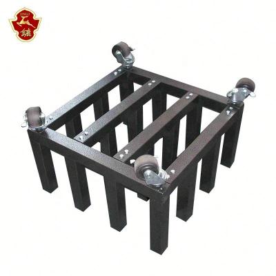 China Suitable for outdoor floor stand for vinyl / vinyl rolls display stand with casters for sale