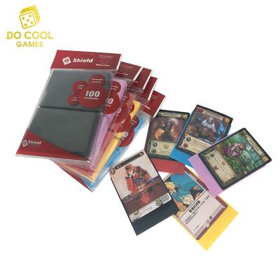 China Game Card Sleeves Factory Original Shield Card Matte Sleeve For Board Game Card Protector for sale