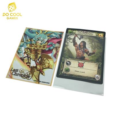 China Original Eco - Friendly Cardboard Factory Trading Card Plastic Sleeves For Board Game for sale