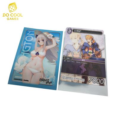 China Custom Eco-Friendly Cardboard Anime Trading Card Protector For Board Game for sale