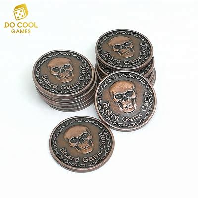 China Custom Board Game Professional Factory Game Challenge Metal Coin For Board Game for sale