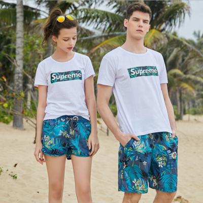 China Summer Breathable Sports Lovers Men's Women's Fashion Beach Swimwear Casual Board Shorts for sale