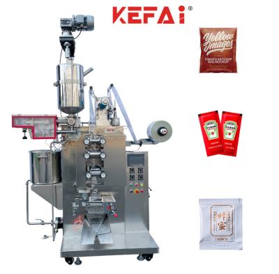 China KEFAI 5g 10g High Level Automatic Vertical High Speed ​​Ketchup Chili Sauce Jam Sachet Packing Filling Packing Machine for sale