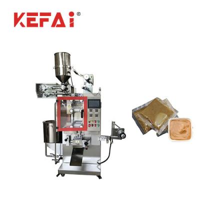 China Food KEFAI High Speed ​​4 Side Sealing Sweet Peanut Sauce Packing Machine Factory Price for sale