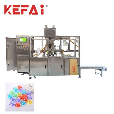 China Automatic Food KEFAI Liquid Laundry Detergent Pods Filling High Speed ​​Packing Machine for sale