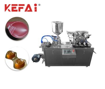 China Automatic High Speed ​​Small Mini PVC Food KEFAI Jam Butter Honey Liquid Blister Packing Machine for sale