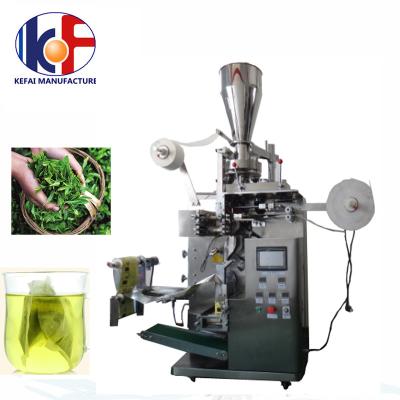 China PLC+Touch Screen Operation KEFAI Woven Tea Bag Packing Machine With Twine And Tag Pyramid Tea Bag Making Sealing Machinery Cheap Price Hot Sale for sale