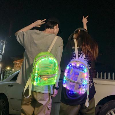 China Custom Dropshipping Logo Anti-theft Computer Backpack Kids School Bags Backpack With LED Outdoor Unique Backpack for sale