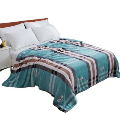 China 1 Pcs Flannel Queen Size Blanket CLASSIC Print For Winter for sale