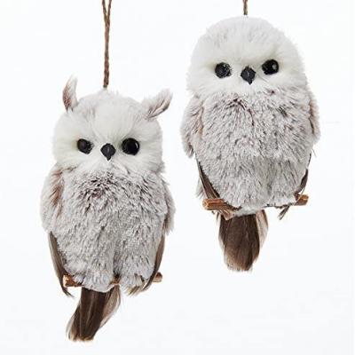 China Siberian Owl Christmas Decoration 2021 Christmas Ornament Christmas Gift Siberian Owl Hanging for sale