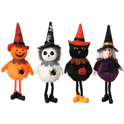 China Wholesale Kids Play Halloween Animatronic Props Witch Doll Plush Halloween Gifts for sale