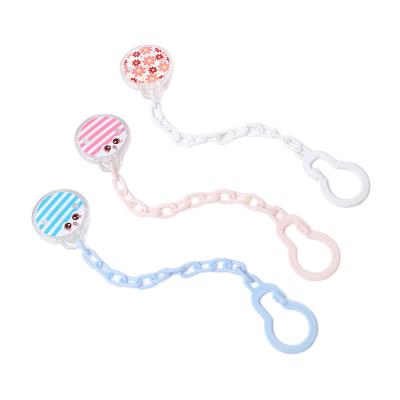 China Safety Custom Product Logo Color Package Baby Plastic Child Infant Pacifier Clips Bling Pacifier for sale