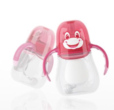 China Cute Animals BPA Free PP Free Baby Bottle 210ml Baby Bottle for sale