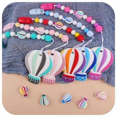 China Wholesale Bpa Free Baby Clips BPA Free Clips Baby Nipple Pacifier Air Balloon Teether Silicone Nipple Infant Hot Wooden Toys For Newborn for sale