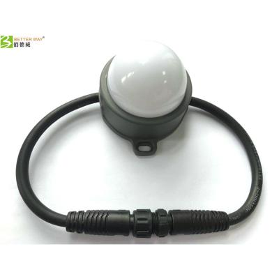 China LANDSCAPE 3W DMX LED 60mm Pixel String Light IP67 DC24V RGB Pixel Coin For Exterior Building Facades for sale