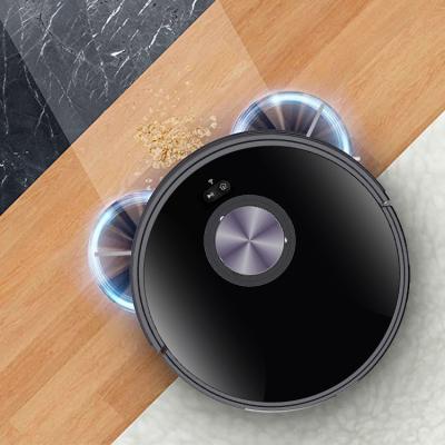 China Wet Navigation Smart Vacuum Laser Aspiradora Inteligente De Piso Sweeper Robot 360 APP Control WIFI Robot Cleaning Cleaner Dry for sale