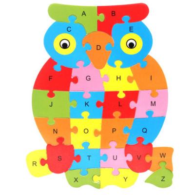 China Cartoon Toy Wooden hand puzzle board alphabet A-Z 2021 new fidgety person puzzle educational toys for kids montessori wooden toy for sale