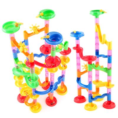 China Construction Toy DIY Marble Track Building Pipes Building Block Run Balls Track Tiles Blocks Toys Set OEM Customized Box Style For Kids Toys for sale