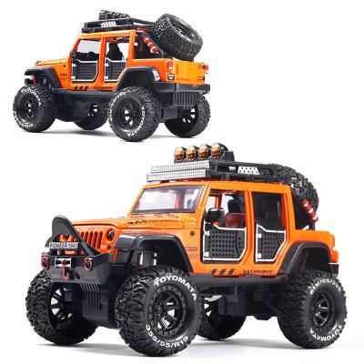 China New Product Custom Friction Toy Alloy 1 24 Die Cast Cool Model High Quality Off Road Vehicle Kids Pull Back Toy Car For Boys Christmas Gift for sale