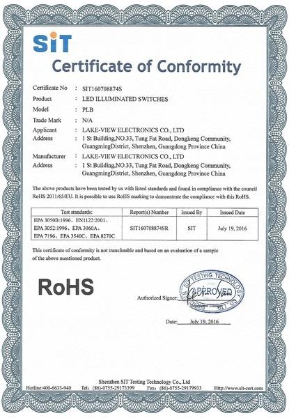 RoHS - Shenzhen Lakeview Electronics Co., Ltd.