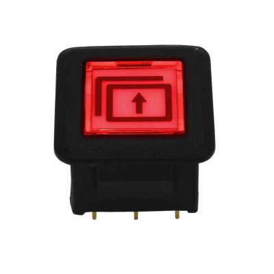 China Brass with Gold Plating Lakeview PLG Series 1 Million Life Cycles LED Illuminated Push Button Switch for sale