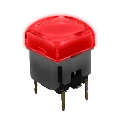 China Customization Available Momentary Instrumentation Lakeview TL13 Non Lock LED Illuminated Tactile Tact Button Switch for sale