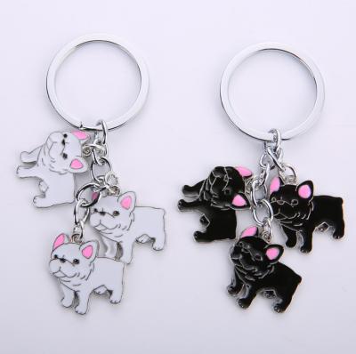 China Silver Animal Key Ring Gift Dog Metal Keychain Promotion Gift Dog Keychain for sale