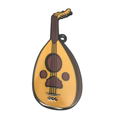 China Viable Guitar Pick Charm Gift Pendant Shape Guitar Key Chain for sale