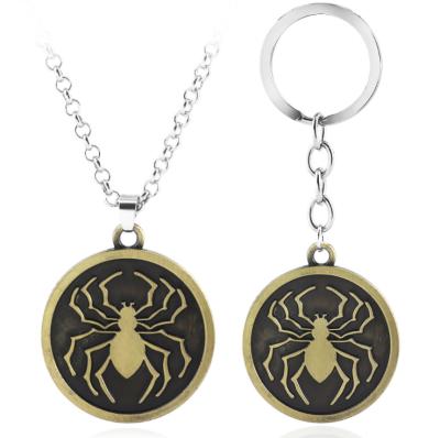 China HUNTER Metal Keychain Phantom Spider Troupe Anime Promotional Souvenir Japan Keychain Pendant Charm for sale