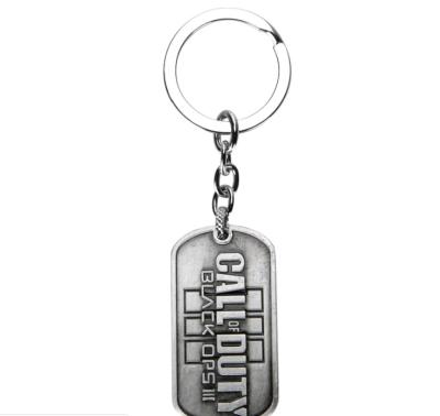 China Key chain 14 YEARS brand metal popular net keychain main holder duty call game souvenir supplier key ring for sale