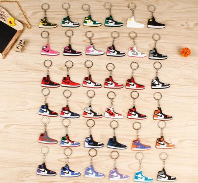 China Promotion Bulk Wholesale Shoe Basketball Shoe Souvenir or Souvenir PVC Boot Key Chain Rubber Key Charm for sale