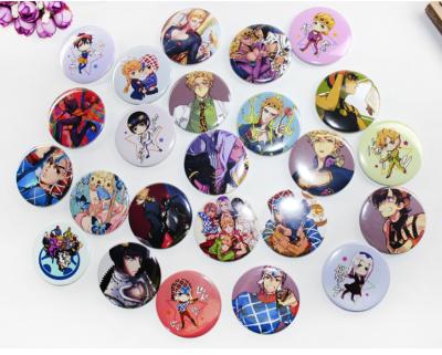 China Cartoon Tin Badge Jojo Lapel Pin Japan JOJO Anime Button Badge Japanese with safety pin for sale