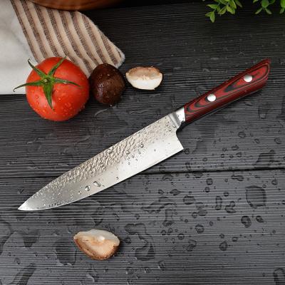 China KONOLL 8inch Disposable Handle G10 Damascus Kitchen Professional Steel Chef Knife for sale