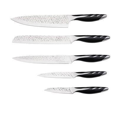 China Konoll Popular Disposable Forged Handle Knife Set With 4116 Best Quality Knife German Steel Factory 5pcs Kitchen Knives With BSCI for sale