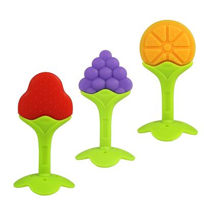 China Toy Wholesale Customized Soft Baby Teething Toys Teethers Freezer Freezer Baby Teething Safe Organic BPA Silicone Infant Toys for sale