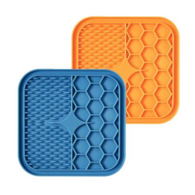 China Stocked Dog Lick Mats Dogs Pets Licking Mat Pad For Silicone Treat Dog Lick Pad for sale