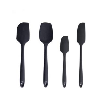 China Factory Price Viable Heat Resistant One Piece Seamless Rubber Spatula For Mixing Cooking for sale