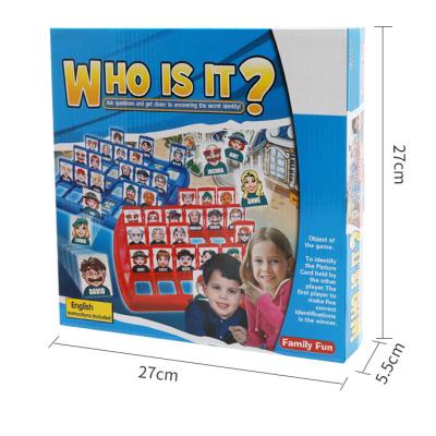 China Education Toy Family Team Game Kids Guess Who Play Board Education Train Estimating Toy for sale